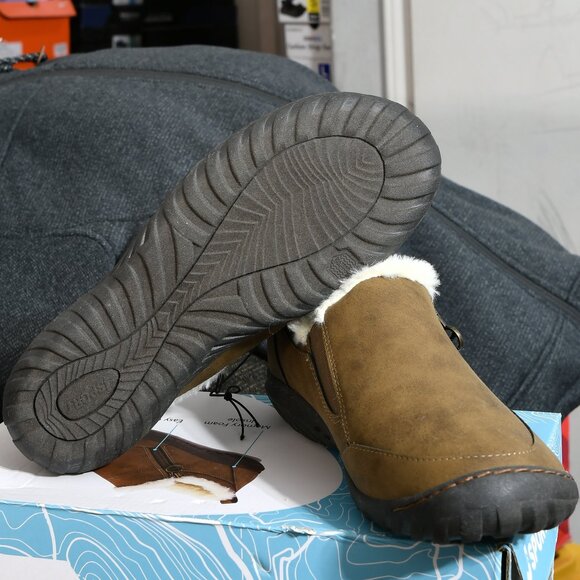 Brown-Jsport ‎ Womens Faux Sherling Shoe - Picture 2 of 9